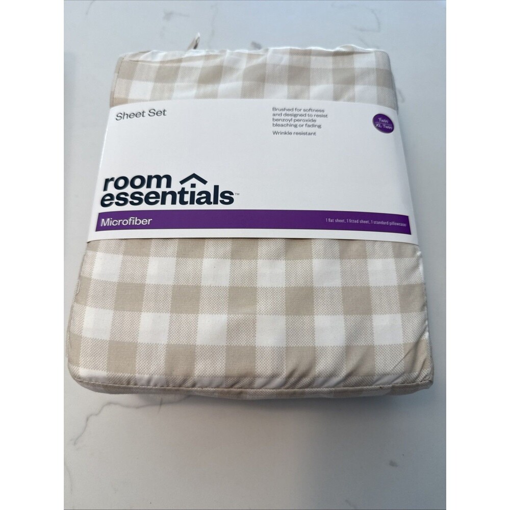Room Essentials Microfiber Twin/XL Twin Sheet Set 3-piece Wrinkle Resistant